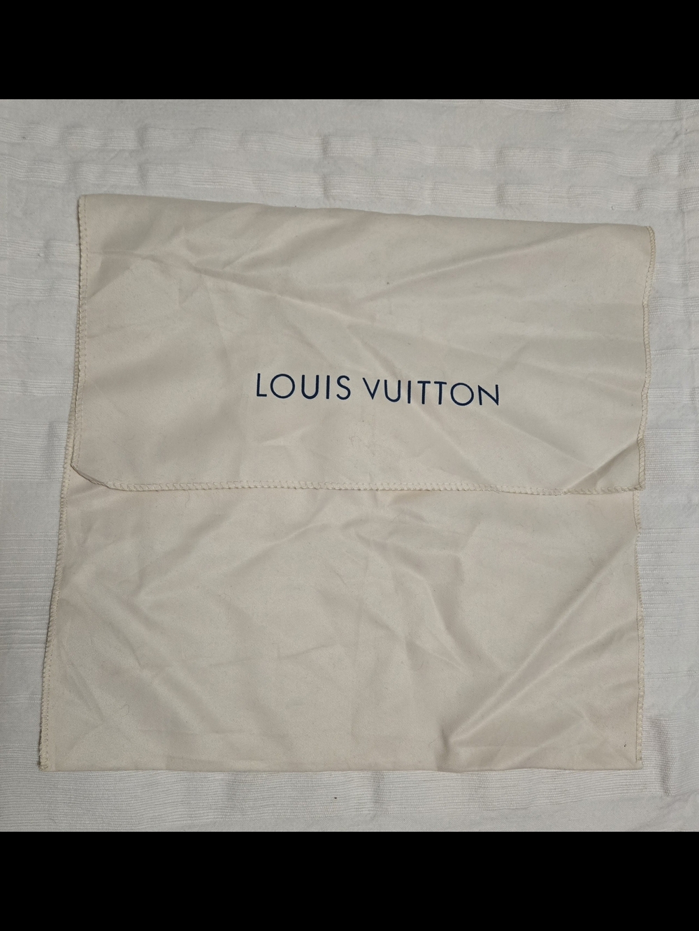 Louis Vuitton Beige Dust Bag with Logo
